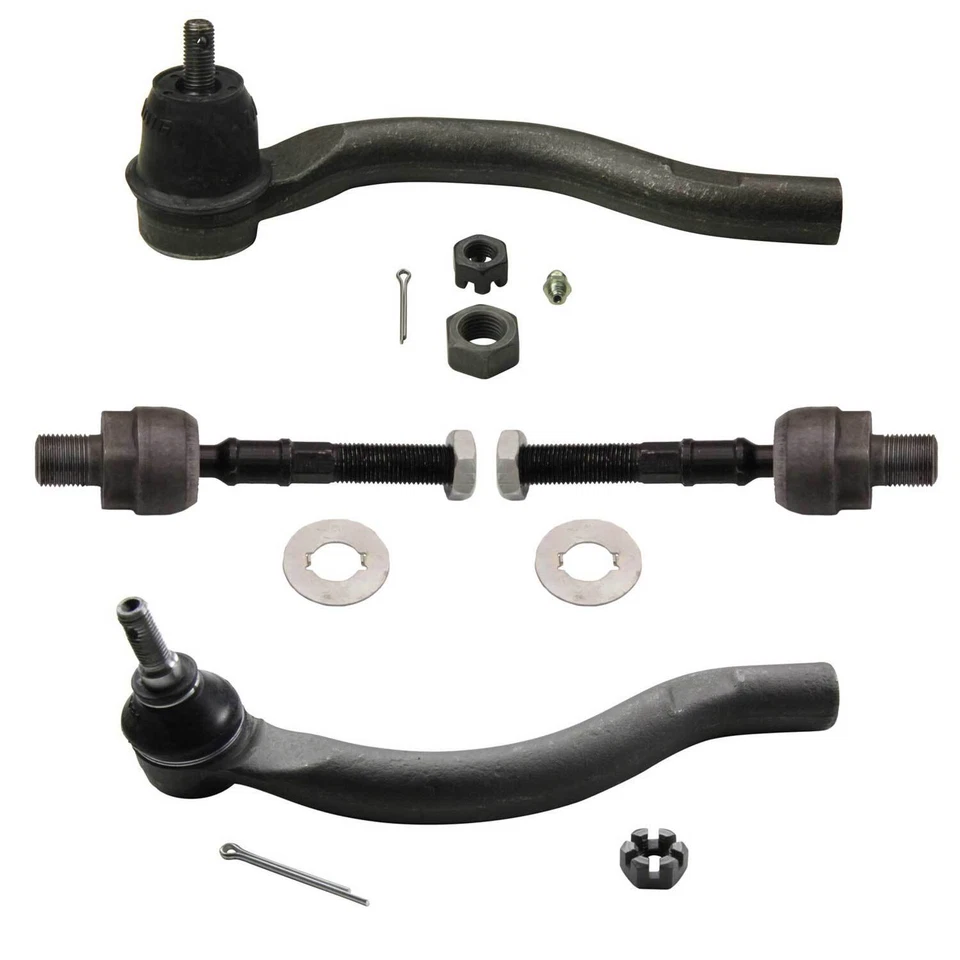 Juego de 4 piezas de barras de amarre de dirección delanteras interiores exteriores MOOG para Acura TSX Honda Accord Foto 1 de 4