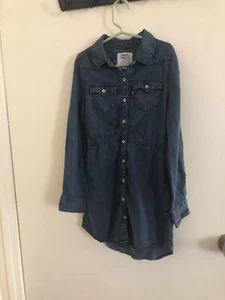 Girls levis demin dress size 7 - Picture 1 of 4