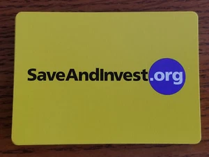 Save And Invest.Org Playing Cards All cards have different investing advice - Imagen 1 de 6