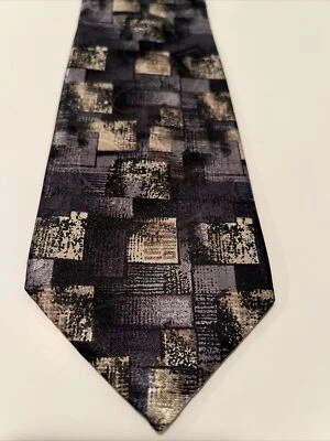 Blue Gold Polyester Tie Necktie David Taylor - Image 1 of 4