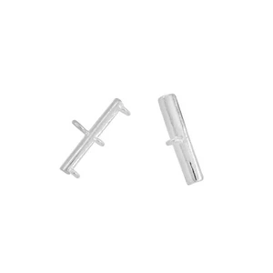 2 Stck. Sterlingsilber 3-Strang Reduzierstück Stecker #99729 - Bild 1 von 1