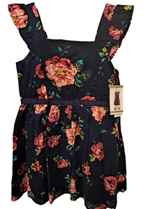 Girl's Navy Floral Sundress size 4T Zunie New - Picture 1 of 3