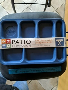 Patio Companion Food Tray w/ Compartments Set of Two - Picture 1 of 3