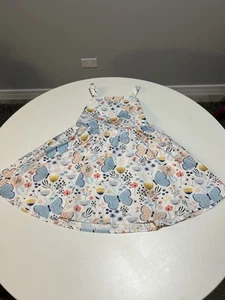 SHEIN Girls Dress Size 120 Floral Butterfly Print Sleeveless Summer Outfit - Picture 1 of 5