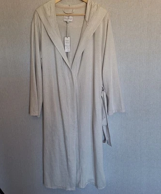 NWT Peaches & Dreams Ultra Soft Stretch Long Hooded Robe Size M/L Cozy Warm Comf - Image 1 of 4