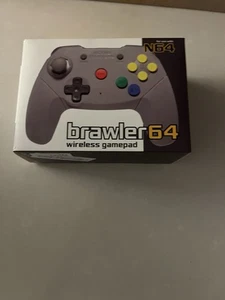 Nintendo 64 Retro Fighters Wireless Brawler 64 Grey (New) - Picture 1 of 5
