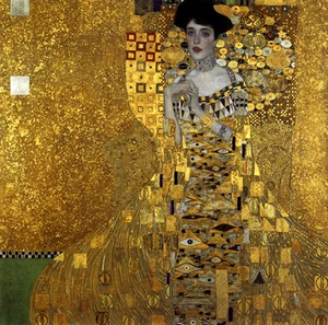Portrait of a Lady 22x30 Art Deco Print by Gustav Klimt Hand Numbered Edition - Picture 1 of 1