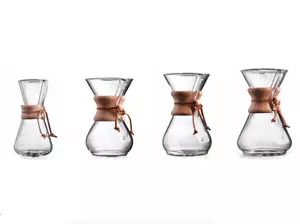 Chemex Classic Coffee Maker! 3 6 8 10 Cup Size Options, Glass Drip Machine - Picture 1 of 8