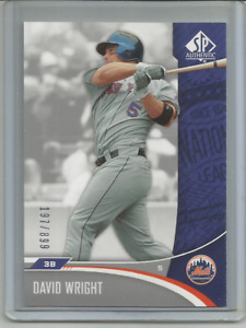 2006 Upper Deck SP authentique #161 David Wright #d 197/899 Mets de New York