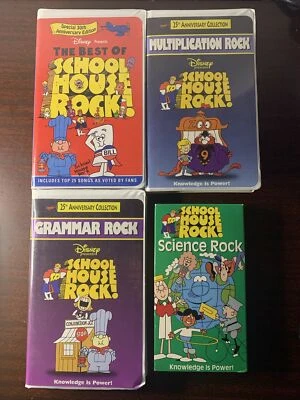 Disney School House Rock! VHS Lot: Multiplication, Grammar, Science, & Best of.. - Image 1 of 4
