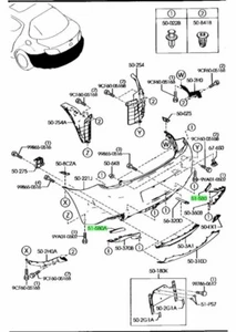 OEM MAZDA GENUINE MAZDA RX-8 FE SE3P SIDE REFLEX REFLECTOR R&L - Foto 1 di 1