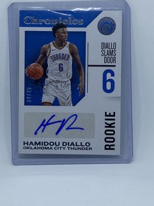 2018-19 Panini Chronicles Signatures /75 Hamidou Diallo #RC-HDL Rookie Auto