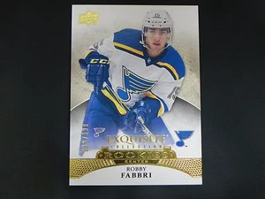 2015-16 Exquisite Collection novato Robby Fabbri St. Louis Blues radiocontrol/399 - Imagen 1 de 2