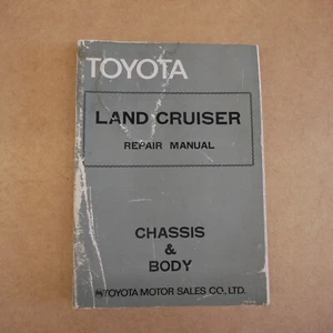 TOYOTA LandCruiser J4 J5 Repair Manual Werkstatthandbuch Chassis Body 1974 40 50 - Bild 1 von 1
