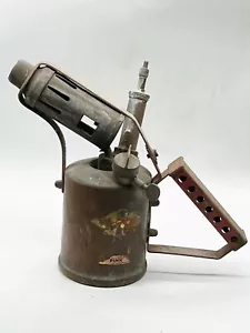 ANTIQUE MADE IN ENGLAND OLD BRASS BLOW LAMP TORCH IDEA FOR LAMP CONVERSION - Picture 1 of 8