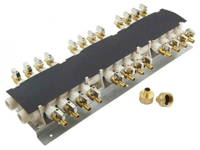 Apollo 6907924CP 24-Port PEX Manifold with 1/2 inch Brass Ball Valves