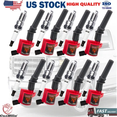 Комплект из 8 катушек зажигания DG508 и свечи зажигания SP479 для Ford F150 Lincoln 4,6 л 5,4 л - Изображение 1 из 4