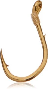 Gamakatsu Snelled Gold Single Egg Fishing Hooks Package of 10 Choice of Sizes - Picture 1 of 1