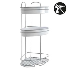 (TG. 3 PIANI) Metaltex serie Orbit - Mensola angolare 3 piani - (403710) - NUOVO