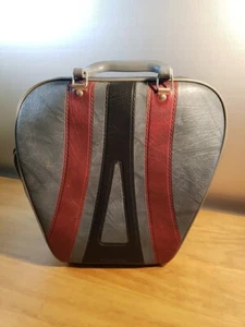 Vintage Brunswick Gray, Maroon,Black Bowling Ball Bag No Ball - Picture 1 of 5