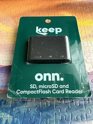 Onn SD, microSD and Compact Flash Card Reader 100014070 - Image 1 of 2