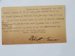Woodstown New Jersey NJ Elmer NJ 1908 Postkarte - Bild 1 von 2