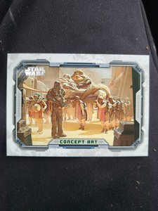2022 TOPPS STAR WARS THE BOOK OF BOBA FETT CONCEPT ART THE TWINS ARRIVE CA-3