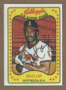 Kellogg's #15 Don Baylor Angels 1981 (20% *¡Reembolso con pedido de 10 artículos!!) - Imagen 1 de 2