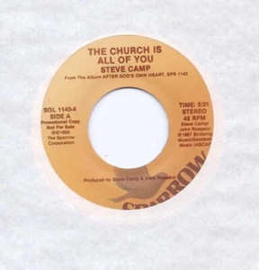Steve Camp - The Church Is All of You - 45 rpm Radio Promo - Imagen 1 de 1