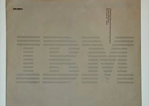 Vintage Grey IBM LOGO Gummed Office Envelope 13.5” x 10.5” c. Late 1960’s - Picture 1 of 9