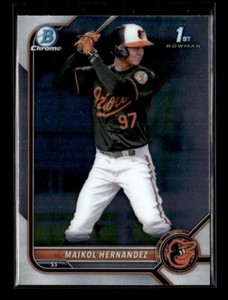 2022 Bowman Chrome Prospects Maikol Hernandez Orioles 5 Card Lot BCP-155