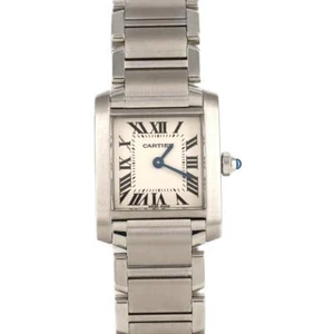 Original Cartier Tank Francaise SM W51008Q3 SS Quarz #270-003-987-3788 - Bild 1 von 9