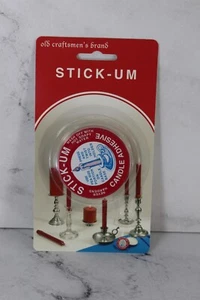 Fox Run Old Craftsmen's Brand Stick-Um Candle Adhesive Never Hardens Made in USA - Picture 1 of 2
