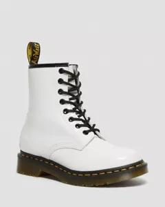 Dr. Martens 1460 weiße Damen-Lackleder-Schnürstiefel Größe 9 - Bild 1 von 8