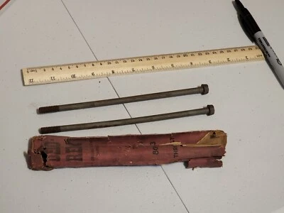 NOS 1953-62 corvette generator main case bolts X2 GM 809763 OEM BOLTS ORIGINAL - Image 1 of 3