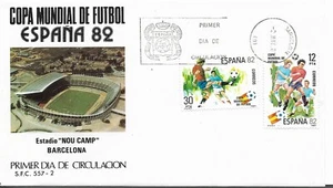 Mundial Futbol España 82 Estadio Nou Camp Barcelona Sobre año 1981 (ES-957) - Picture 1 of 1