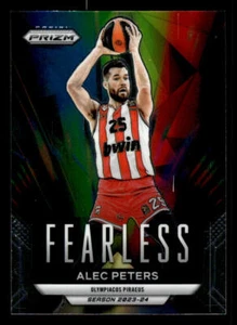 Alec Peters 2023-24 Panini Prizm Turkish Airlines EuroLeague #9 Fearless - Imagen 1 de 2