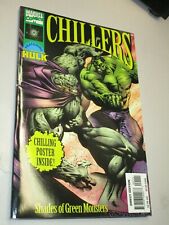 MARVEL CHILLERS SHADES OF GREEN MONSTERS BOOK 1997 THE HULK! PULLOUT POSTER! HTF