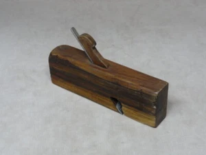Lignum Vitae Skewed Rabbet Wood Hand Plane Vintage Woodworking Tool NICE One - Picture 1 of 12