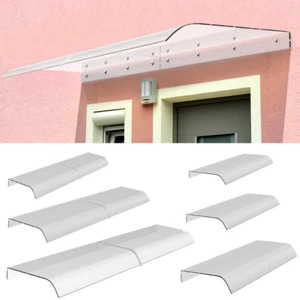 Door Canopy Awning Shelter Front Back Porch Outdoor Shade Patio Roof Rain Cover - Picture 1 of 52