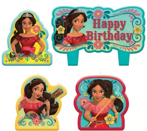 Disney PRINCESA ELENA DE AVALOR fiesta de cumpleaños PASTEL VELAS JUEGO 4 piezas moldeado - Imagen 1 de 1