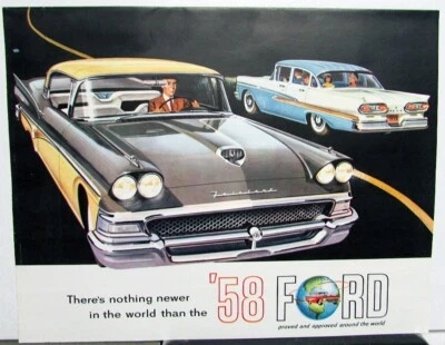 1958 Ford Fairlane Custom Station Wagon Sales Folder Rev Sept 57 - Image 1 of 4