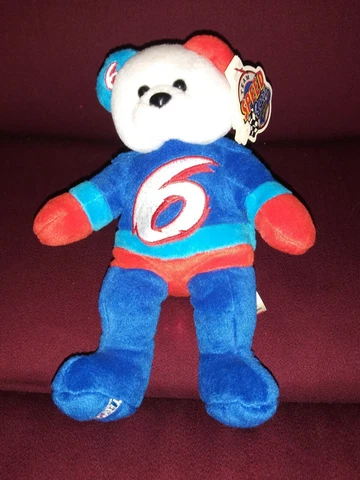 Nascar Team Beans Speed Mark Martin 6 Plush 8" Beanbag Teddy Bear NWT 1999 Ages Cover