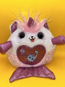 Peluche de sirena ZURU 12”x10” rosa y blanco con destellos - Imagen 1 de 4