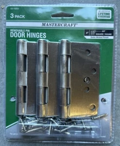 MASTERCRAFT WOHNTÜRBÄNDER ABNEHMBARER STIFT NICKEL SATINIERT - Bild 1 von 2