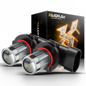 XWQHJW 9145 9140 H10 LED Fog Driving Light Bulbs Super White 5000LM 6000K 50W 2X - Foto 1 di 13