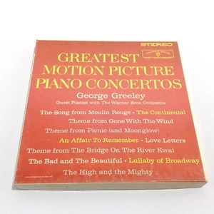 GEORGE GREELEY Motion Picture Piano Concertos REEL TO REEL TAPE WST-1319 WB EUC - Picture 1 of 11