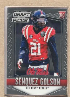 Senquez Golson 237 2015 Panini Prizm Draft Picks Rookie RC Ole Miss Rebels - Image 1 of 2