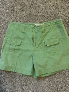 Ralph Lauren Polo Jeans Green Canvas Type Shorts Sz 8