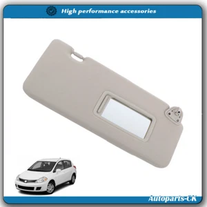 Gray Sun Visor Right Passenger For Nissan Versa 2007-2012 W/Mirror 96400-EM31A - Bild 1 von 11